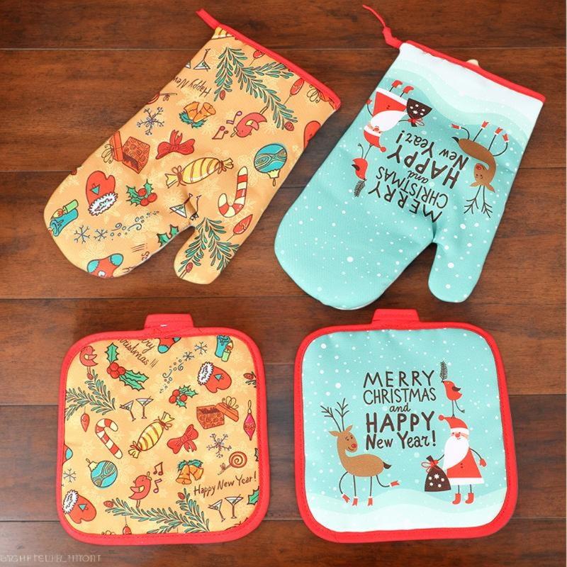 عيد الميلاد قفازات الفرن وعاء  - مراجعة Oven Mitt Silicone وسعره