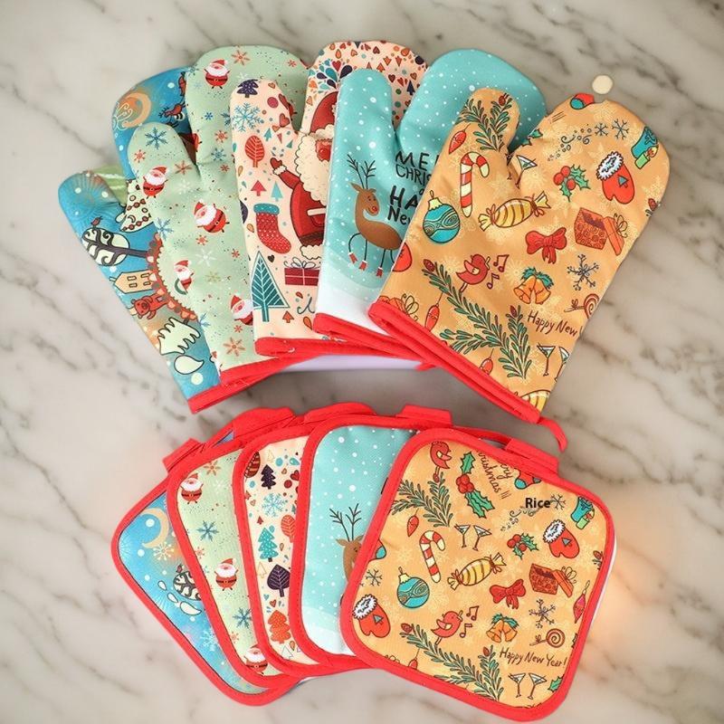 عيد الميلاد قفازات الفرن وعاء  - مراجعة Oven Mitt Silicone وسعره