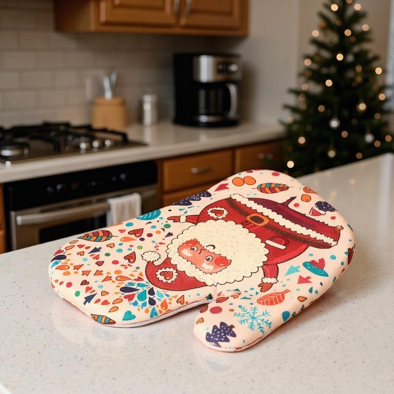 عيد الميلاد قفازات الفرن وعاء  - مراجعة Oven Mitt Silicone وسعره