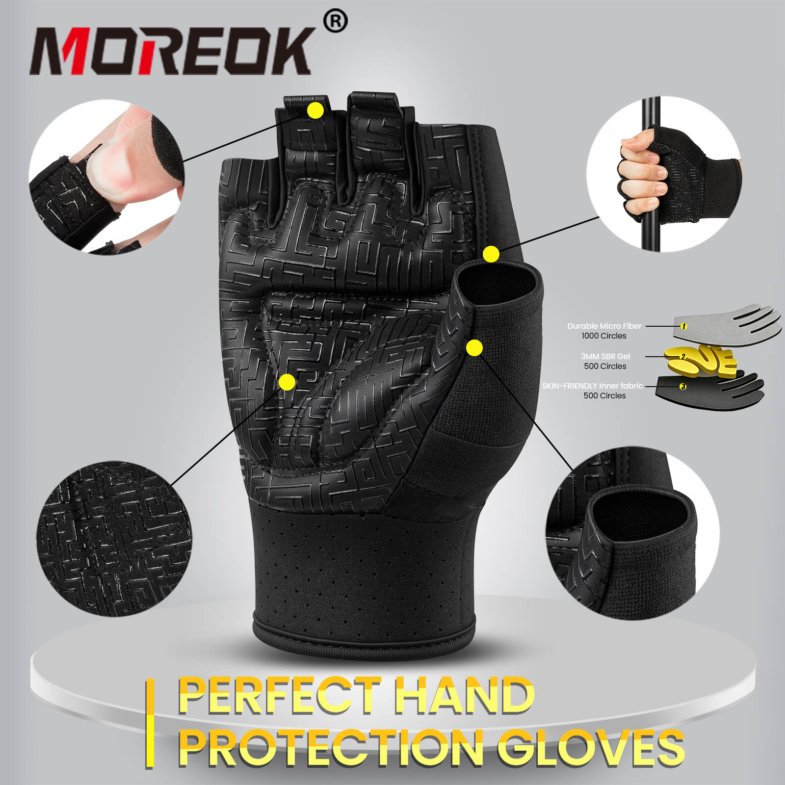 قفازات رياضية للرجال متعددة ال - مراجعة Workout Glove Gym وسعره