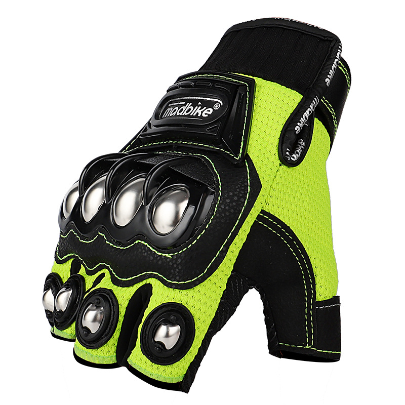 قفازات بنصف أصابع تكتيكية للدر - مراجعة Motorcycle Glove Knuckle وسعره