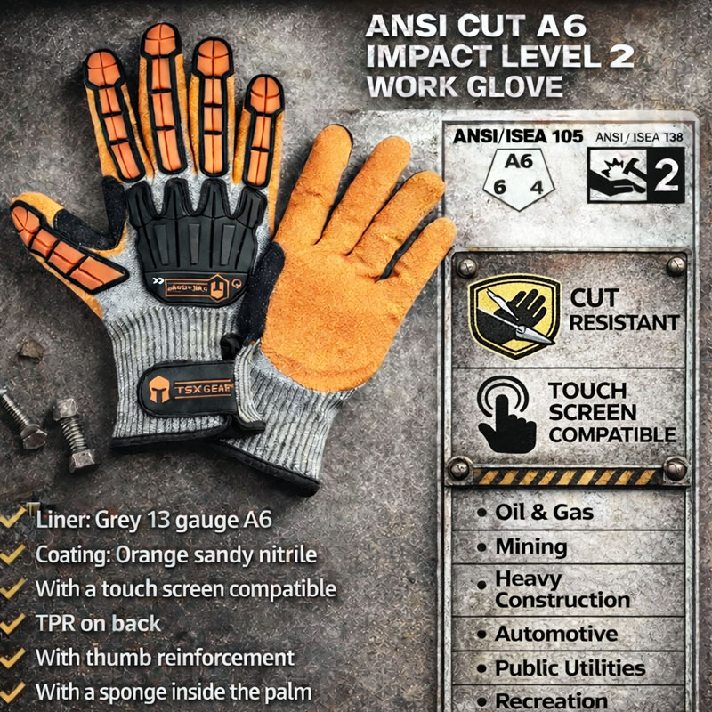 قفازات عمل NMSafety مضادة للاه - مراجعة Nitrile Mechanic Glove وسعره