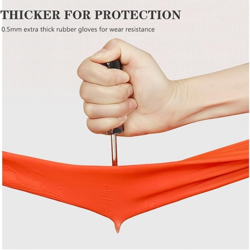 45 سنتيمتر اضافية طويلة قفازات - مراجعة Dish Glove Rubber وسعره
