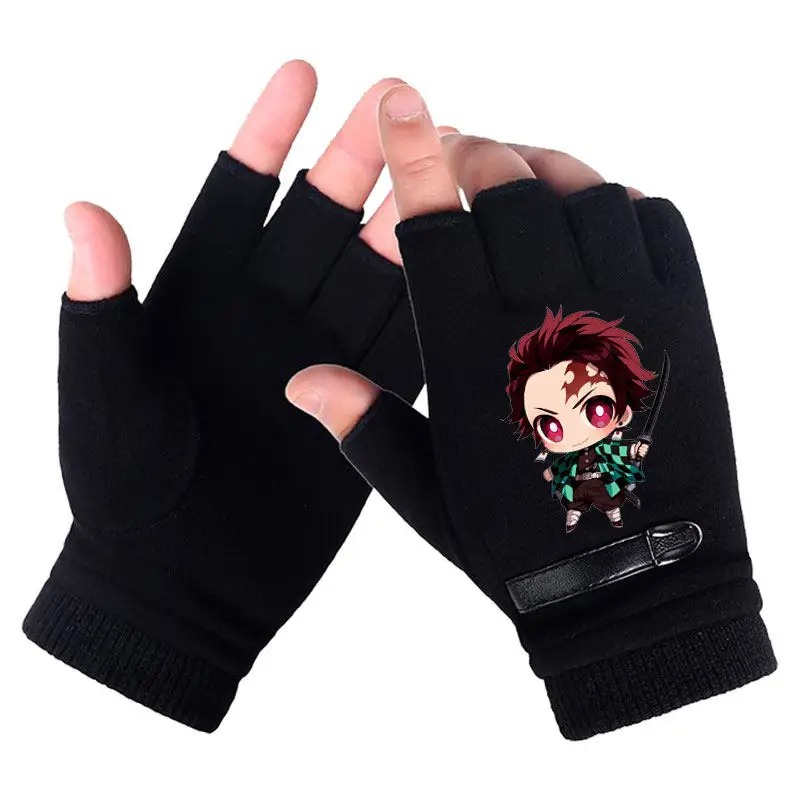 أنيمي شيطان القاتل طالب نصف اص - مراجعة Fingerless Glove Knit وسعره