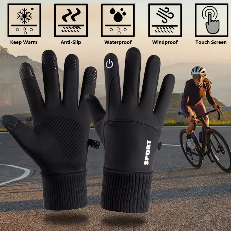 أسود شتاء دافئ أصابع كاملة مقا - مراجعة Ski Glove Waterproof وسعره
