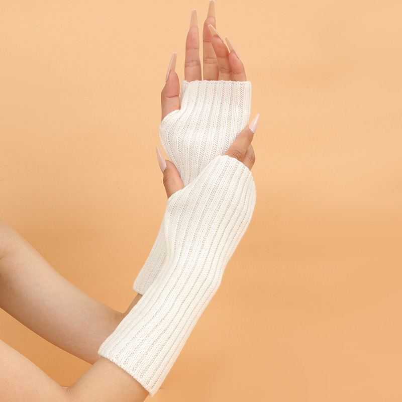 الفتيات الملونة الدافئة محبوك  - مراجعة Fingerless Glove Knit وسعره