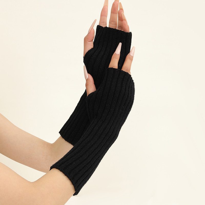 الفتيات الملونة الدافئة محبوك  - مراجعة Fingerless Glove Knit وسعره