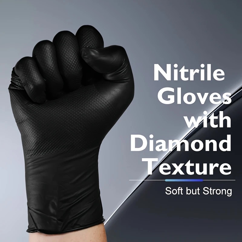 قفازات النتريل السوداء الثقيلة - مراجعة Nitrile Mechanic Glove وسعره
