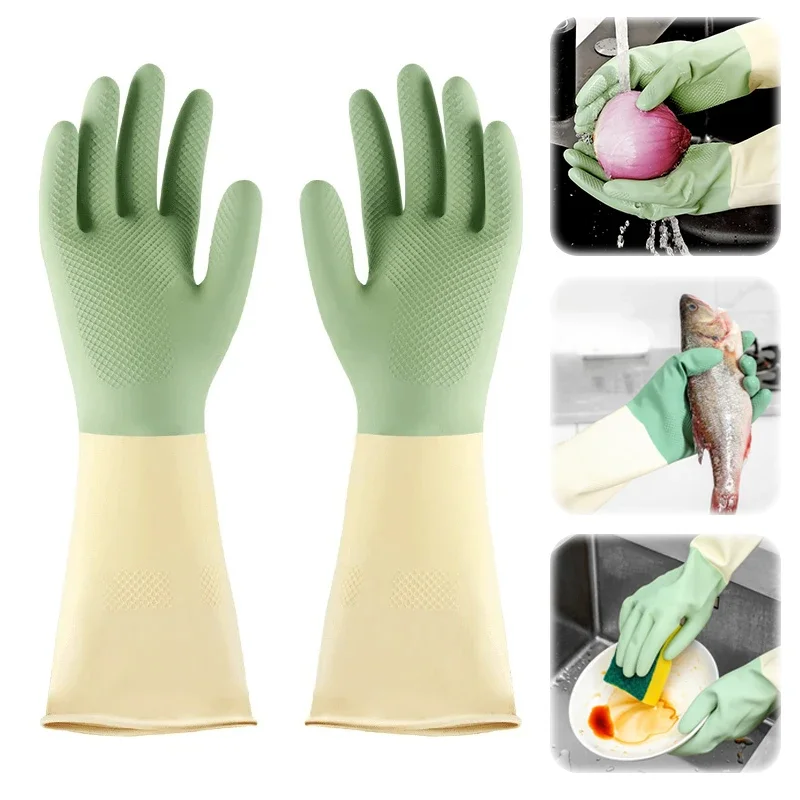 قفازات المطبخ السميكة، قفازات  - مراجعة Dish Glove Rubber وسعره