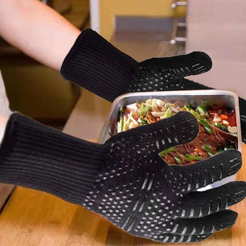 قفازات واقية من السيليكون مقاو - مراجعة Oven Mitt Silicone وسعره