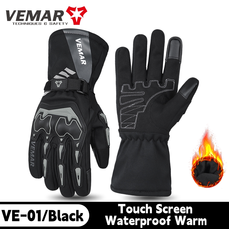 VE-01 مقاوم للماء الشتاء دراجة - مراجعة Winter Glove Insulated وسعره