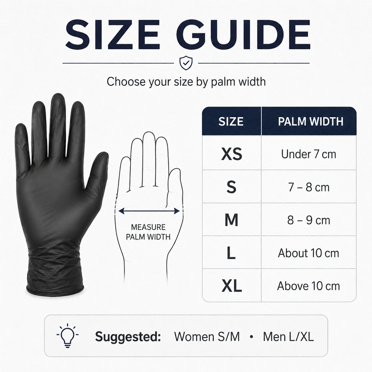 قفازات نتريل سوداء للاستخدام م - مراجعة Exam Glove Nitrile وسعره