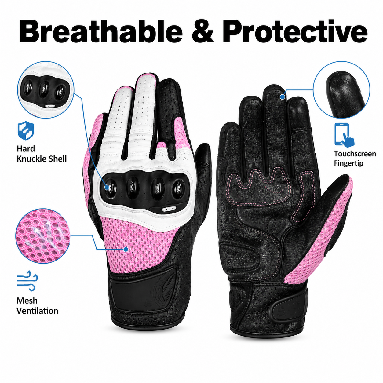 قفازات ركوب الدراجات النارية ل - مراجعة Motorcycle Glove Knuckle وسعره