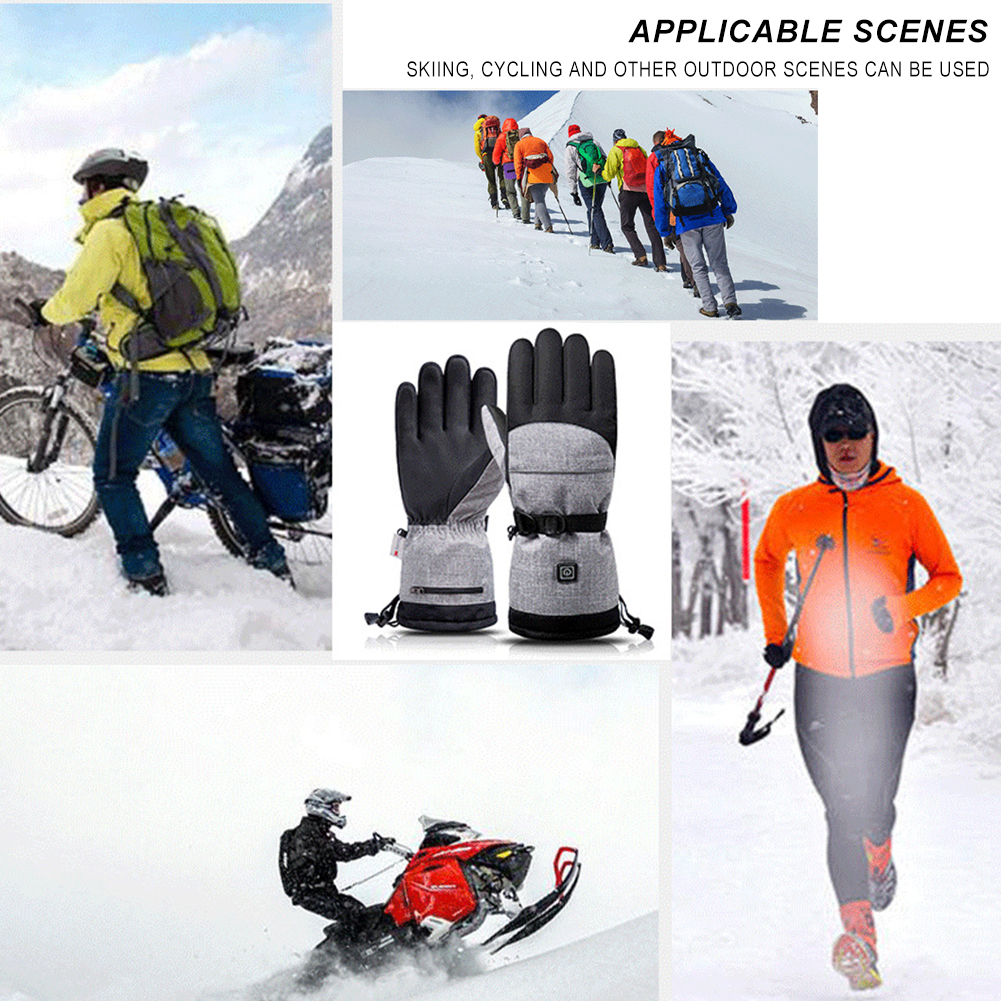 قفازات كهربائية مدفأة للرجال و - مراجعة Ski Glove Waterproof وسعره