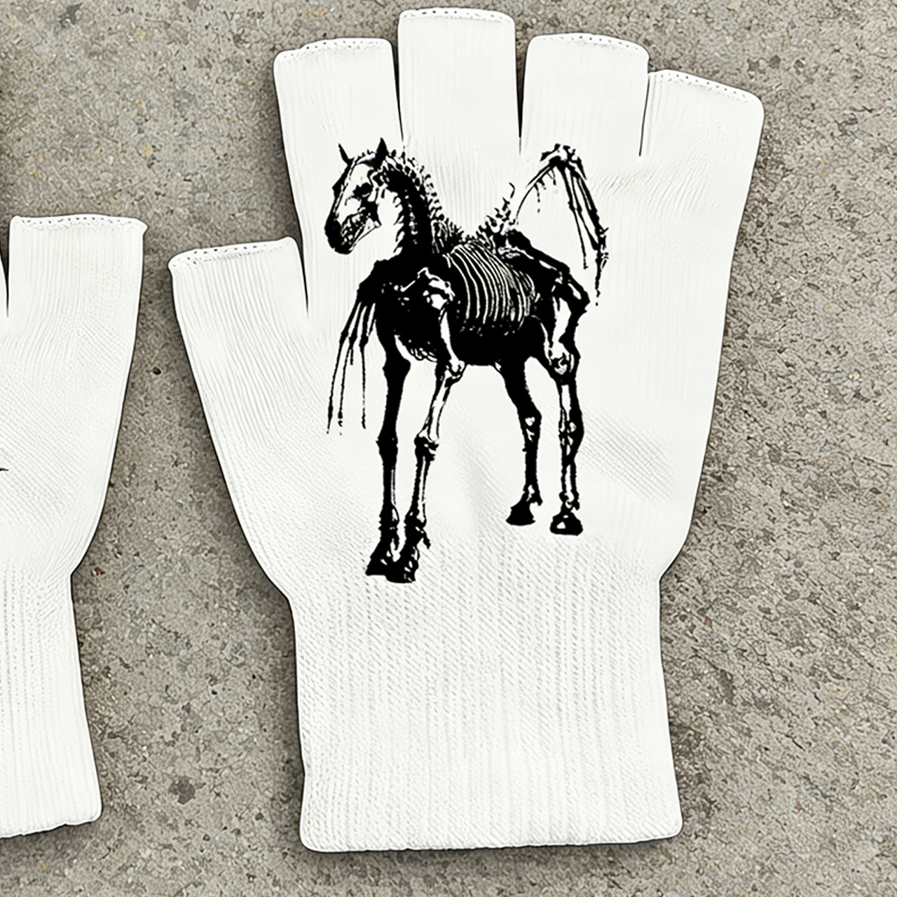 قفازات محبوكة بيضاء تتميز بنقو - مراجعة Fingerless Glove Knit وسعره