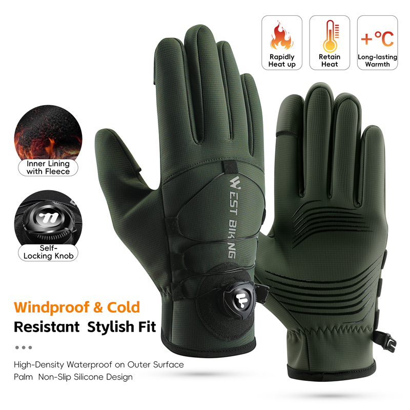 قفازات الشتاء للدراجة المغناطي - مراجعة Winter Glove Insulated وسعره