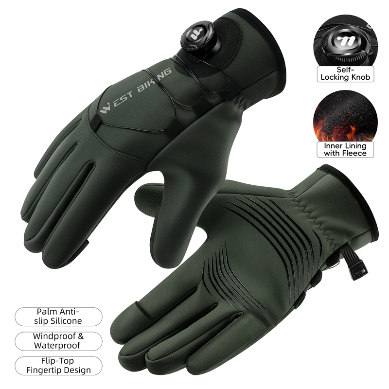 قفازات الشتاء للدراجة المغناطي - مراجعة Winter Glove Insulated وسعره