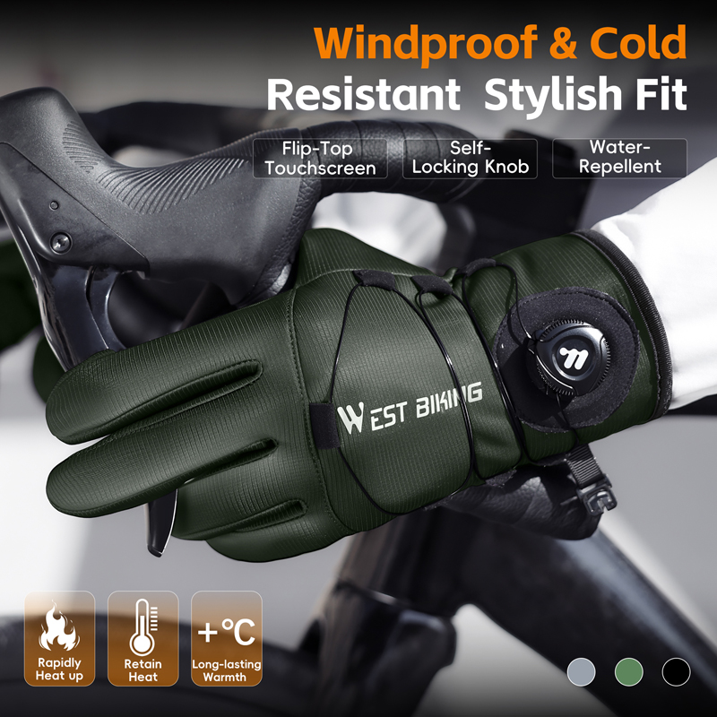 قفازات الشتاء للدراجة المغناطي - مراجعة Winter Glove Insulated وسعره
