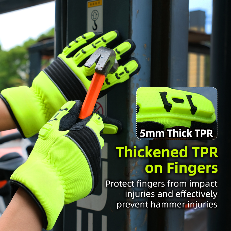 قفازات أمان مقاومة للصدمات بسم - مراجعة Work Glove Impact وسعره