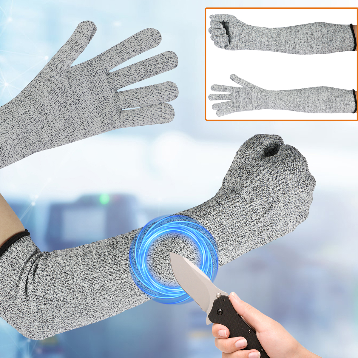 قفازات جيدة التهوية مضادة للثق - مراجعة Cut Resistant Glove وسعره