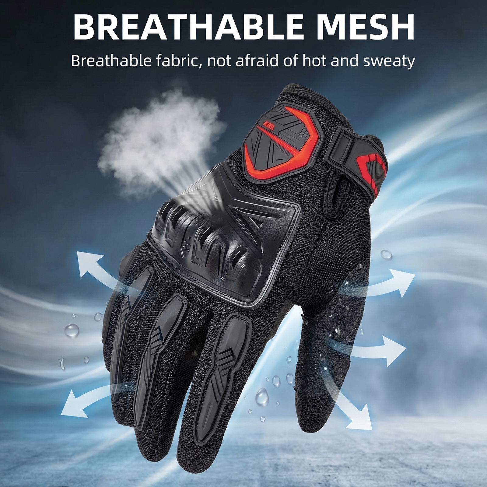 قفازات صيفية للدراجات النارية  - مراجعة Cycling Glove Padded وسعره