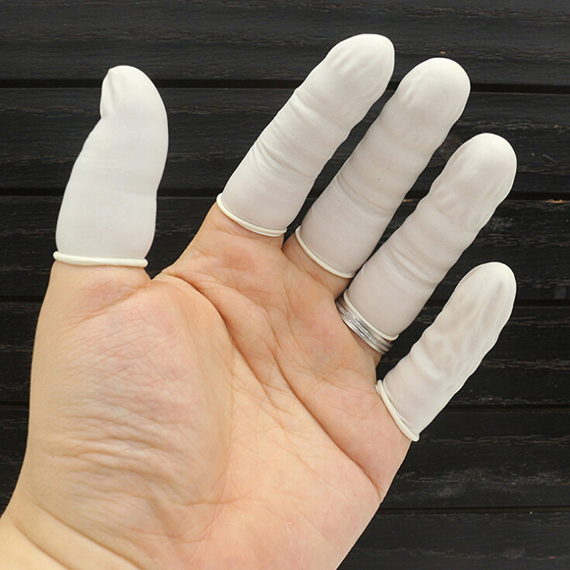 20/100 قطعة من أغطية الأصابع ا - مراجعة Latex Disposable Glove وسعره