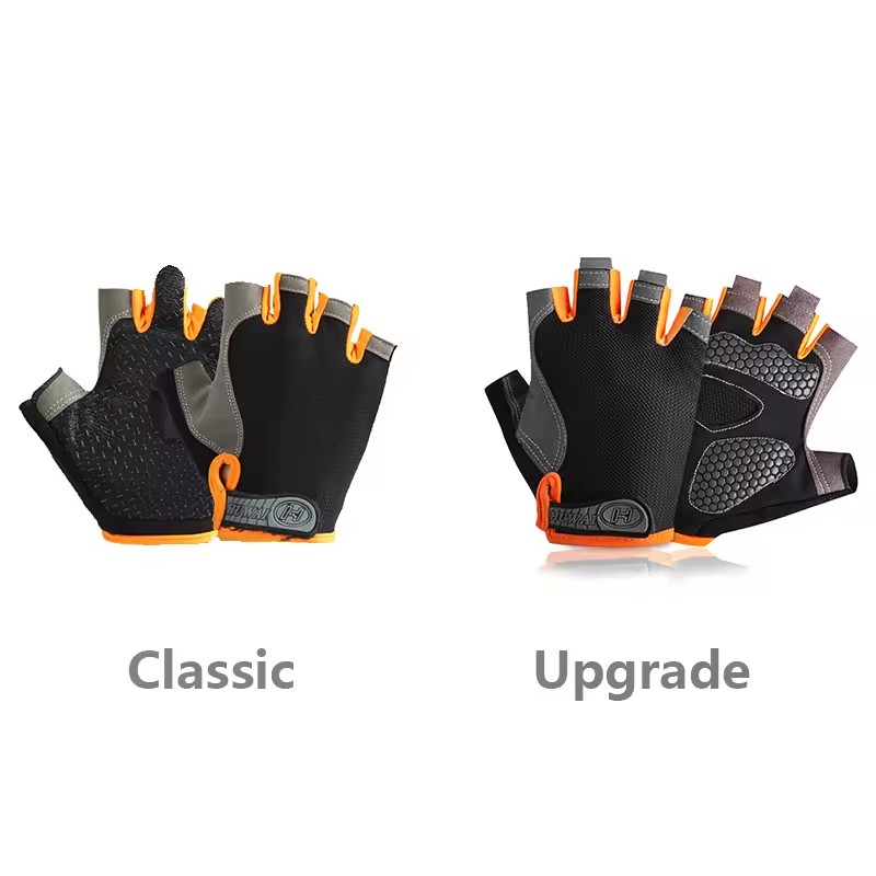 تنفس المضادة للانزلاق نصف اصبع - مراجعة Workout Glove Gym وسعره