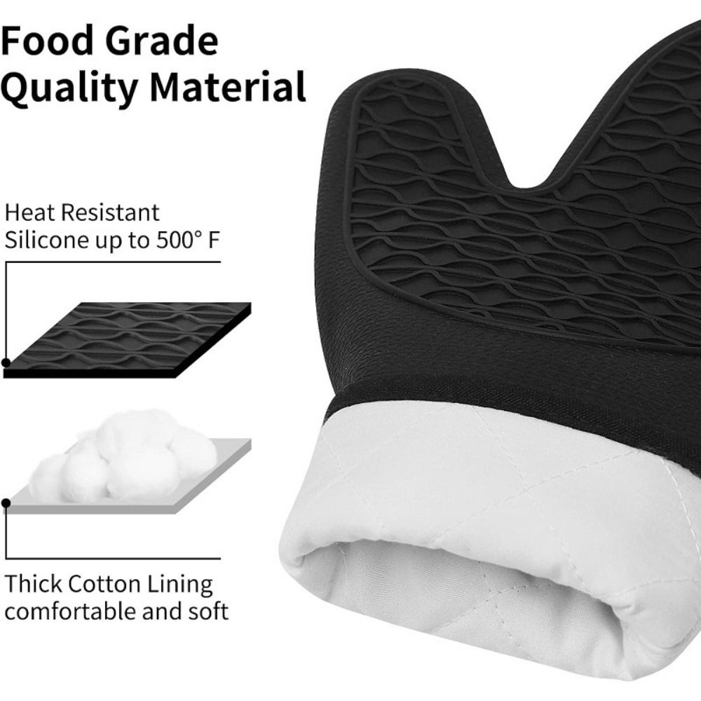 قفازات فرن من السيليكون الآمن  - مراجعة Oven Mitt Silicone وسعره