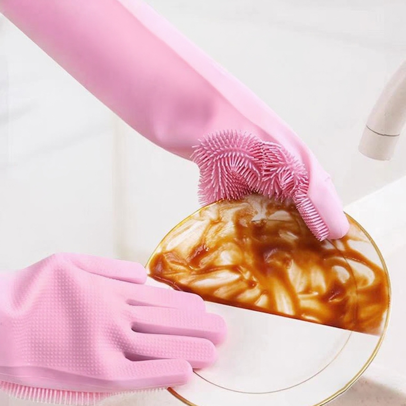 قفازات تنظيف غسل الأطباق ماجيك - مراجعة Dish Glove Rubber وسعره