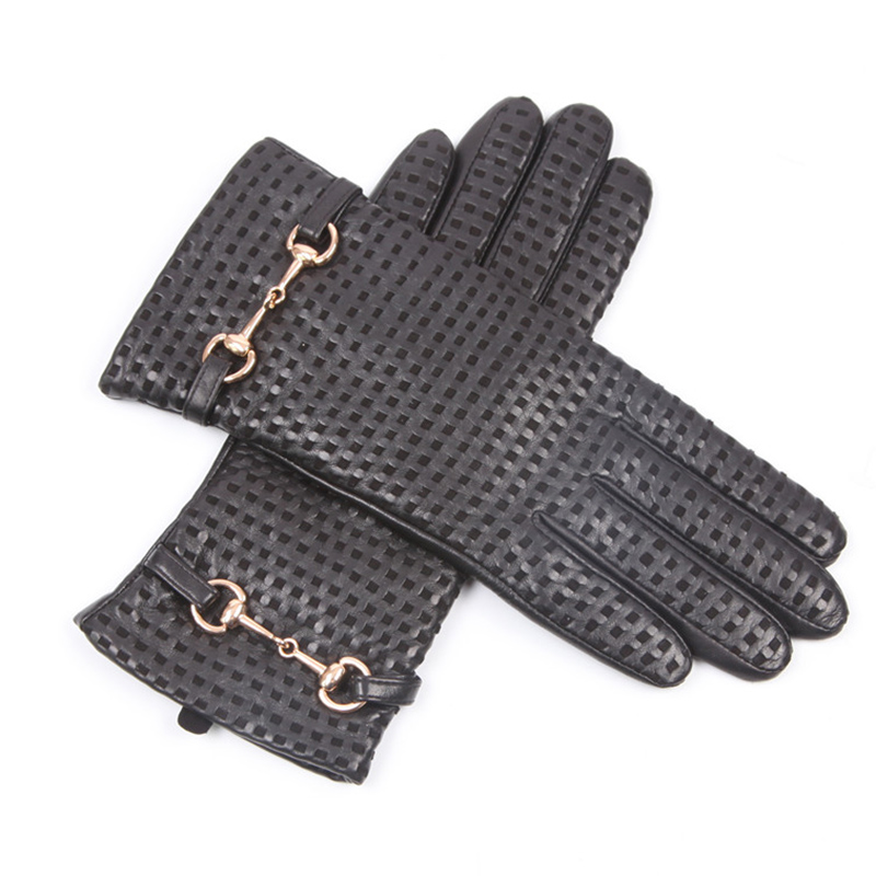 الخريف الشتاء قفازات جلدية حقي - مراجعة Wool Glove Lined وسعره