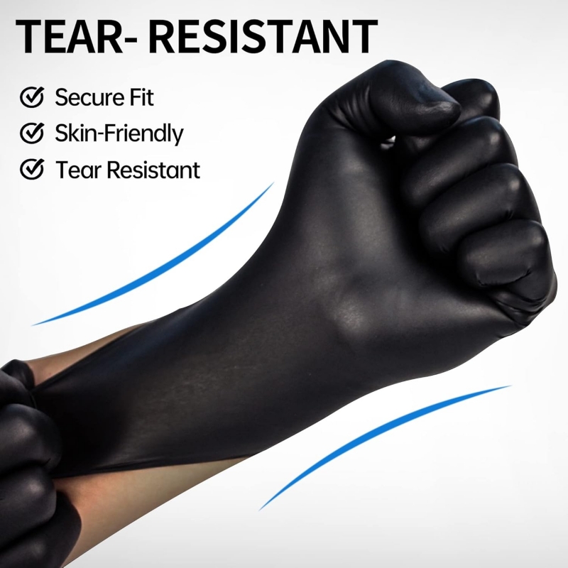 100 قطعة قفازات نتريل سوداء لل - مراجعة Nitrile Mechanic Glove وسعره