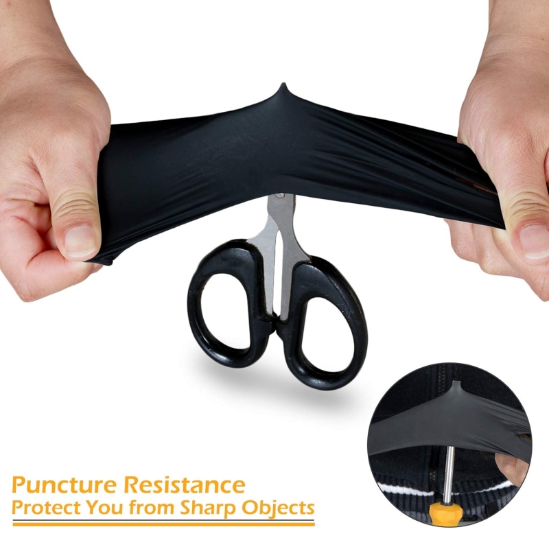100 قطعة قفازات نتريل سوداء لل - مراجعة Nitrile Mechanic Glove وسعره