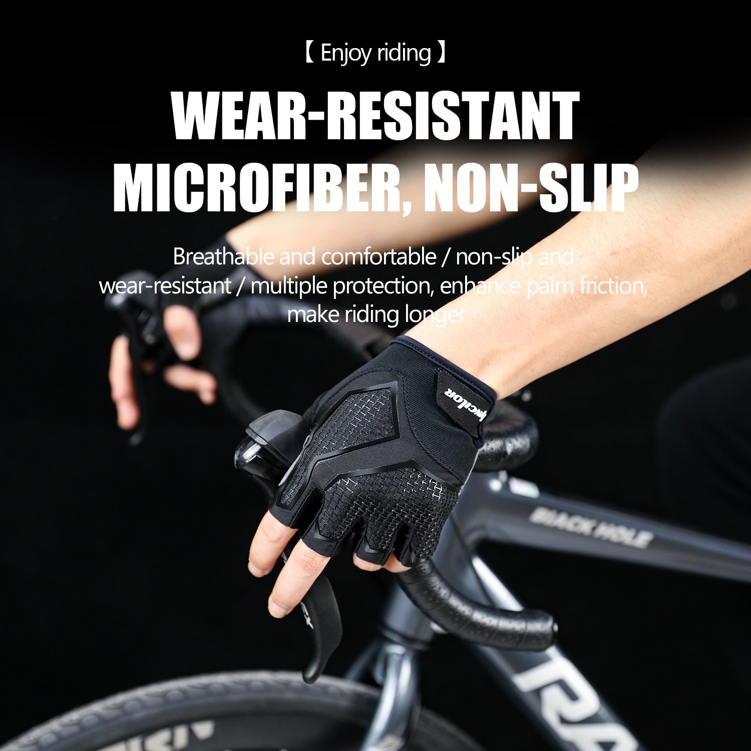قفازات ركوب الدراجات بنصف إصبع - مراجعة Cycling Glove Padded وسعره