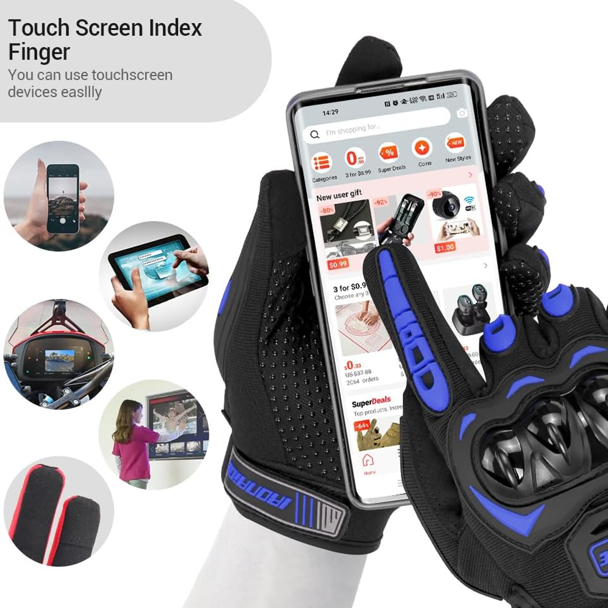 قفازات دراجات نارية للرجال بشا - مراجعة Motorcycle Glove Knuckle وسعره