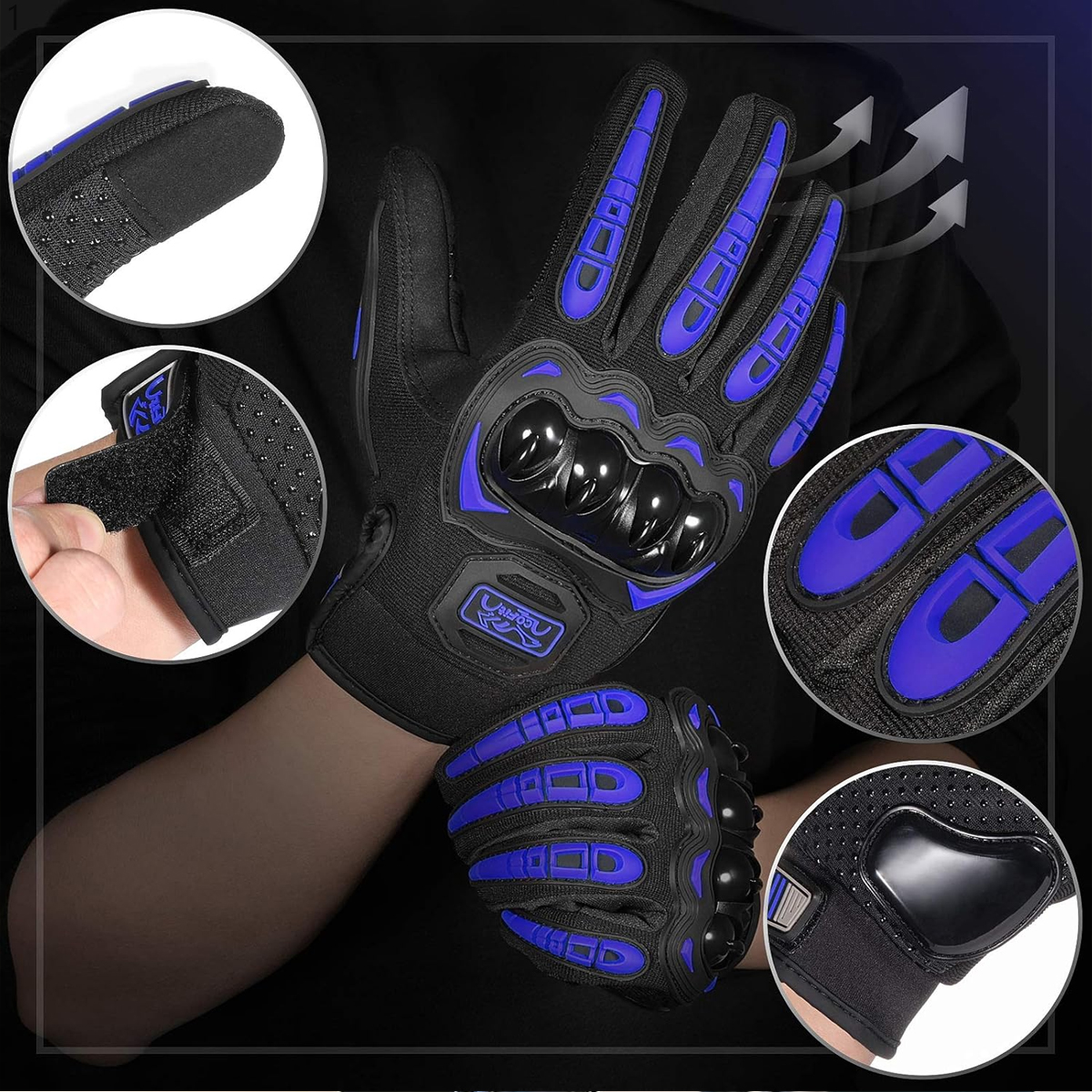 قفازات دراجات نارية للرجال بشا - مراجعة Motorcycle Glove Knuckle وسعره