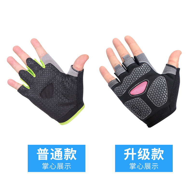 تنفس نصف اصبع قفازات رياضية لل - مراجعة Workout Glove Gym وسعره
