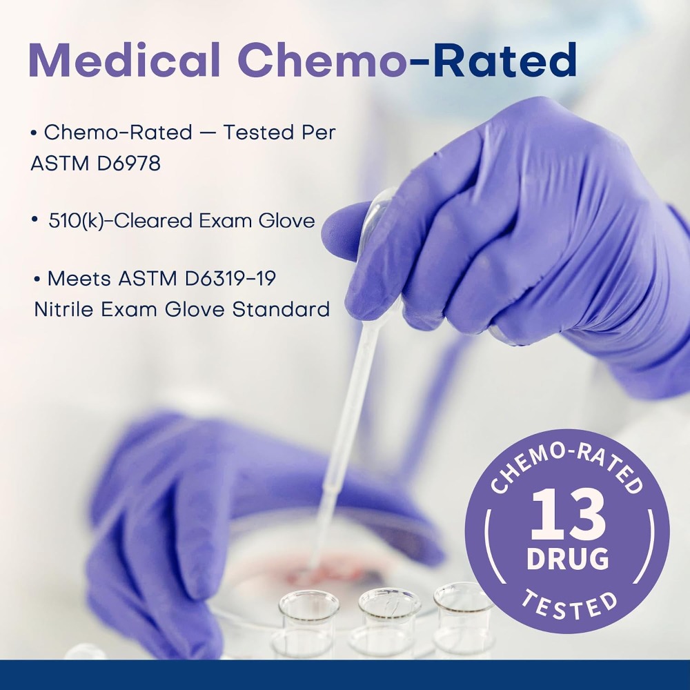 قفازات طبية من النتريل للاستخد - مراجعة Exam Glove Nitrile وسعره
