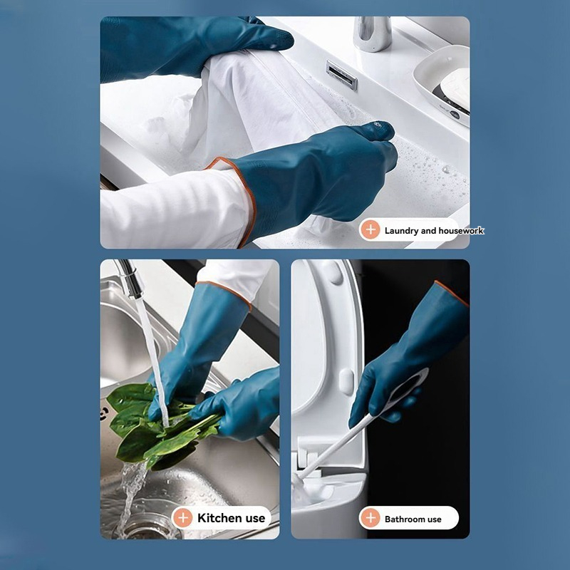 2/4 أزواج قفازات مقاومة للماء  - مراجعة Rubber Glove Cleaning وسعره