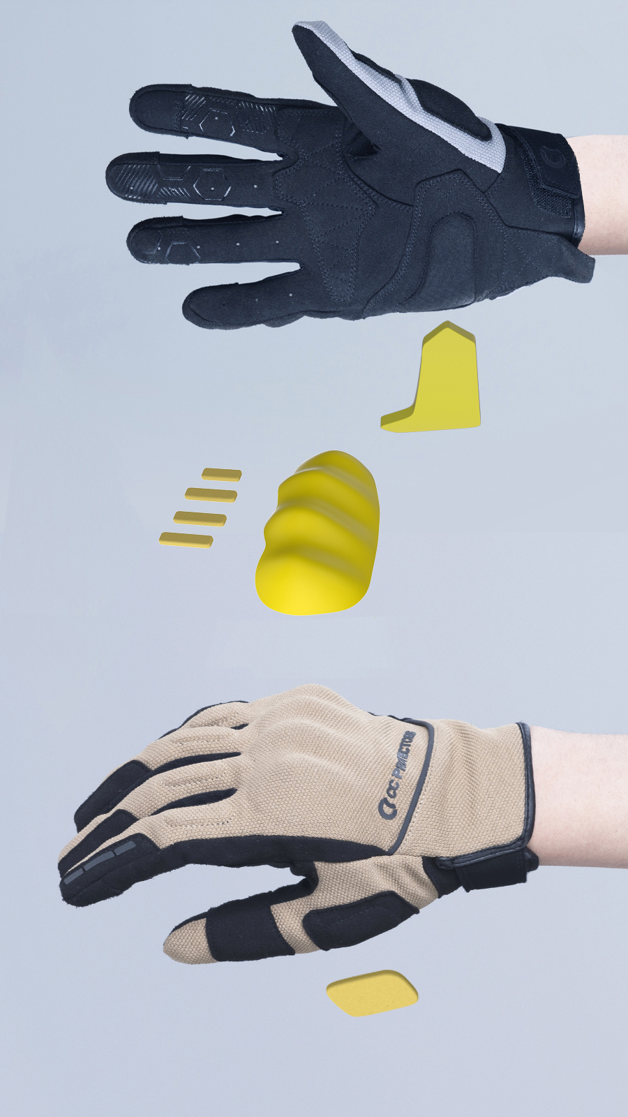 قفازات ركوب الدراجات النارية C - مراجعة Motorcycle Glove Knuckle وسعره