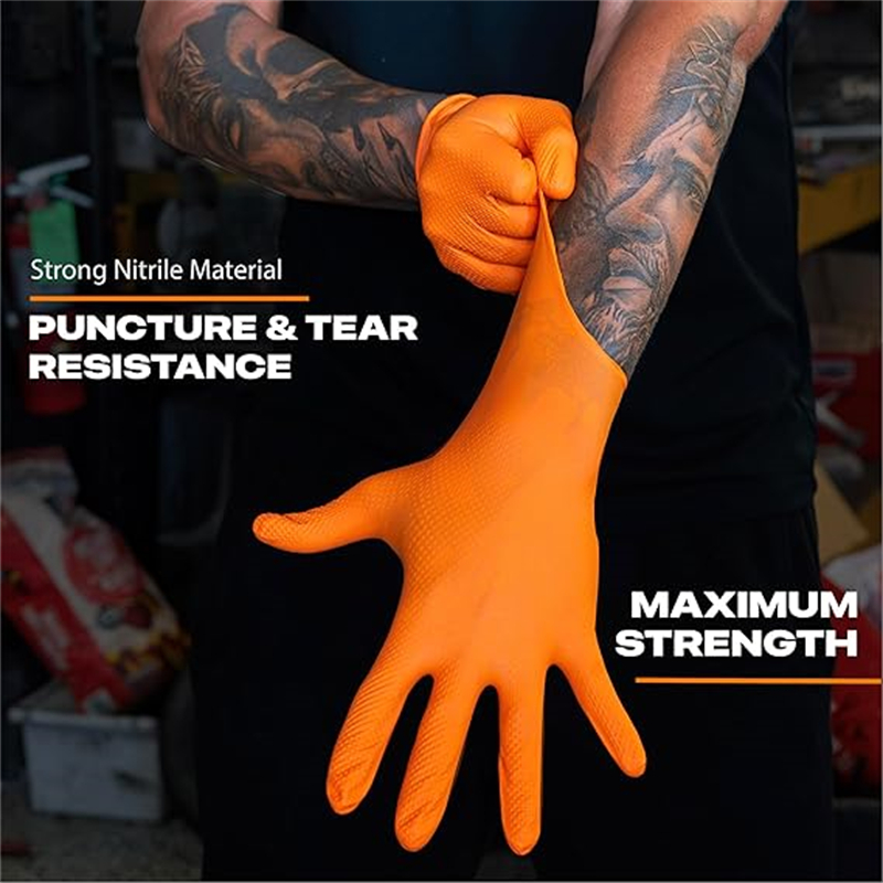 8Mil سميكة الثقيلة قفازات العم - مراجعة Nitrile Mechanic Glove وسعره