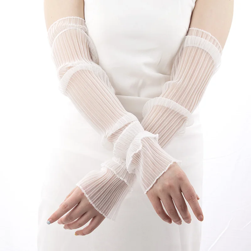 قفازات صيفية طويلة بدون أصابع  - مراجعة Fingerless Glove Knit وسعره
