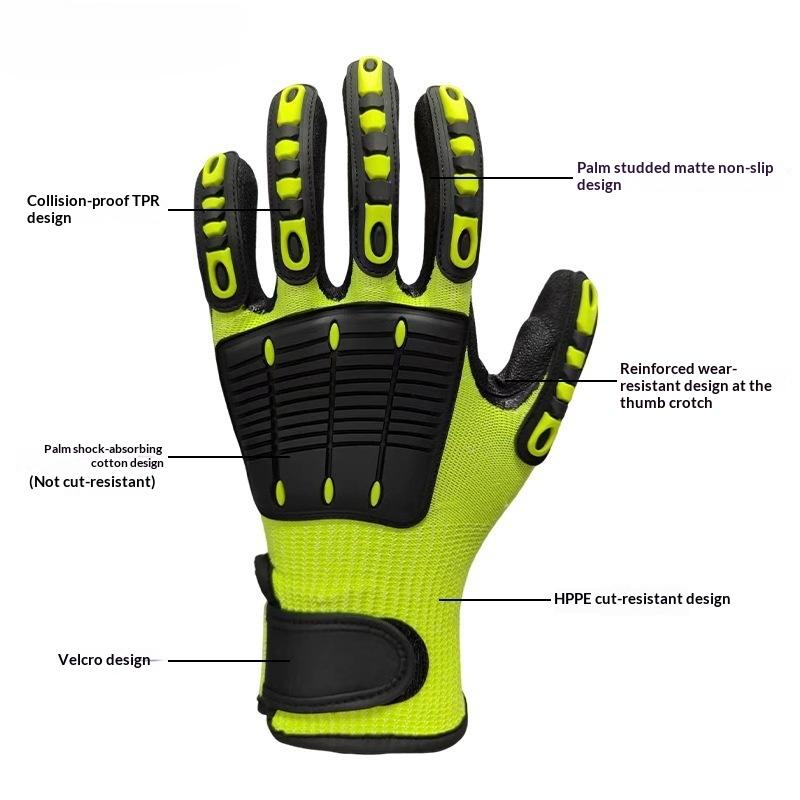 قفازات عمل مقاومة للقطع ومضادة - مراجعة Work Glove Impact وسعره