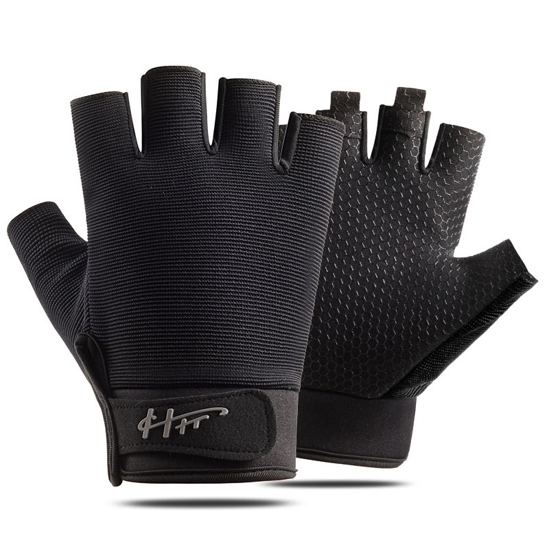1 زوج الصيد قفازات نصف الاصبع  - مراجعة Cycling Glove Padded وسعره