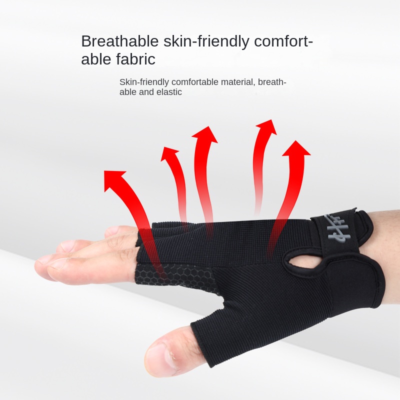 1 زوج الصيد قفازات نصف الاصبع  - مراجعة Cycling Glove Padded وسعره