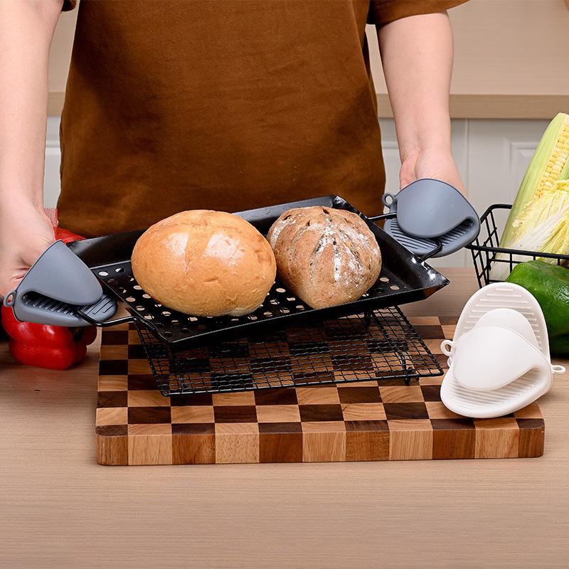 2 قطعة قفازات الفرن سيليكون مق - مراجعة Oven Mitt Silicone وسعره