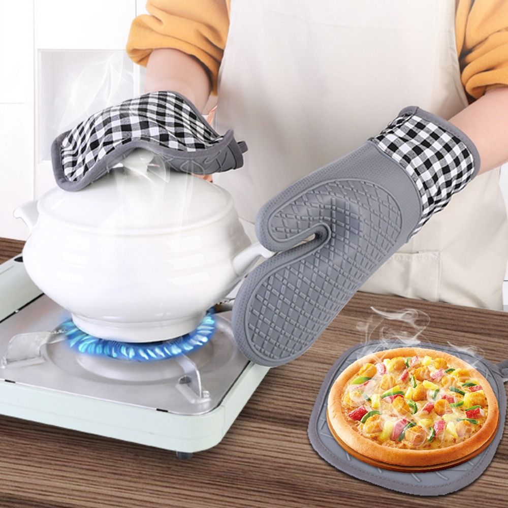 قفازات سيليكون معزولة مقاومة ل - مراجعة Oven Mitt Silicone وسعره