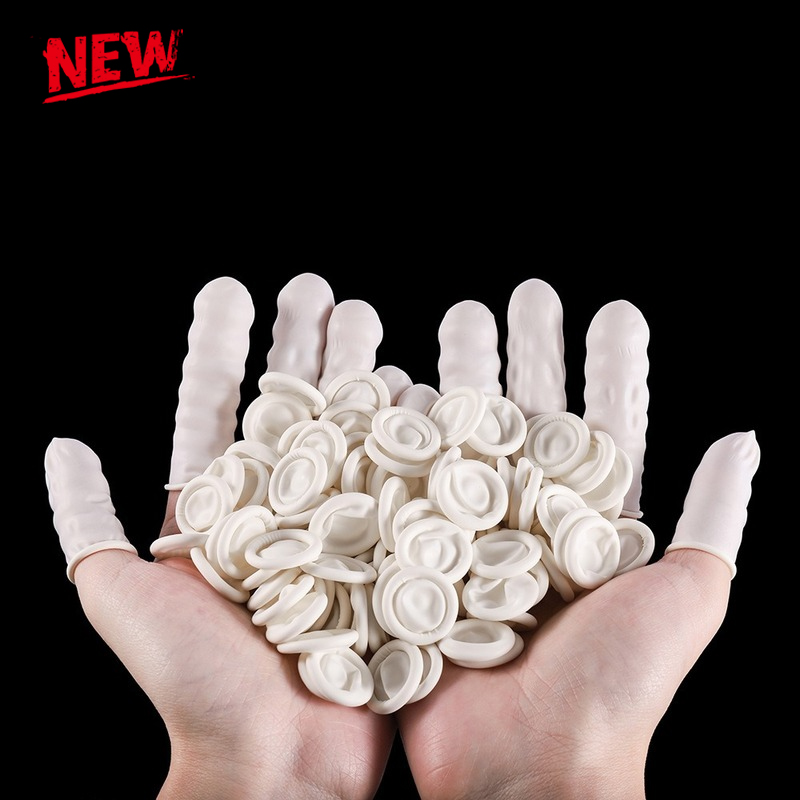 100/50/30 قطعة من أغطية الأصاب - مراجعة Latex Disposable Glove وسعره