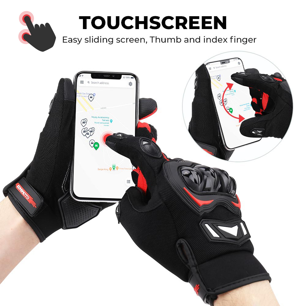 KEMITOUR الصيف دراجة نارية قفا - مراجعة Cycling Glove Padded وسعره